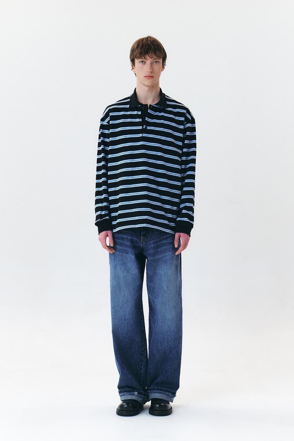 윈더 winder 스트라이프 코튼 폴로 상품이미지1