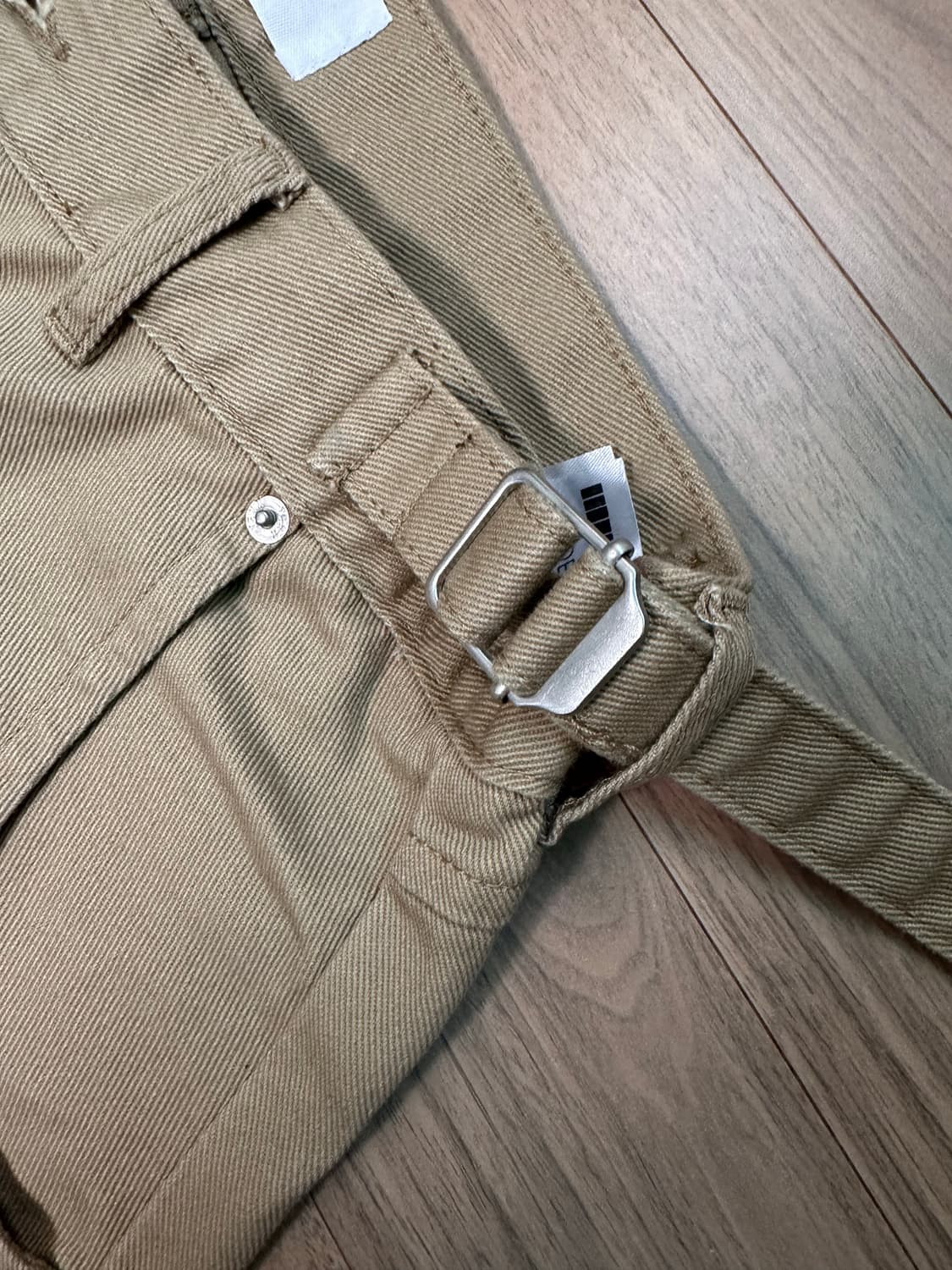 TX308 커브드 배기 벌룬 데님 (베이지) 32 상품이미지3