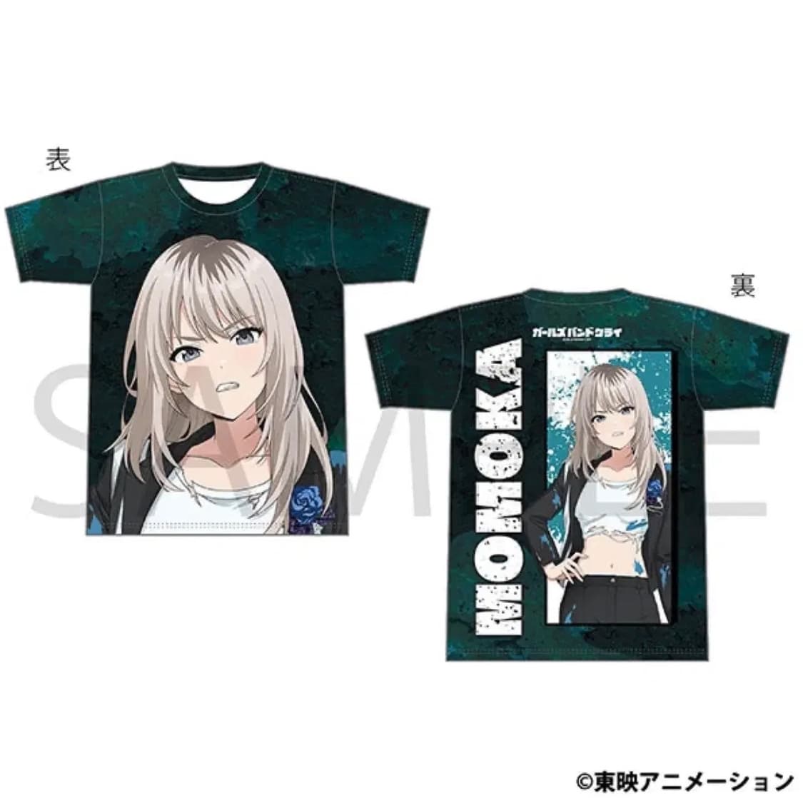 걸즈 밴드 크라이 걸밴크 굿즈 무빅 풀 그래픽 티셔츠 - 카와라기 모모카 상품이미지1