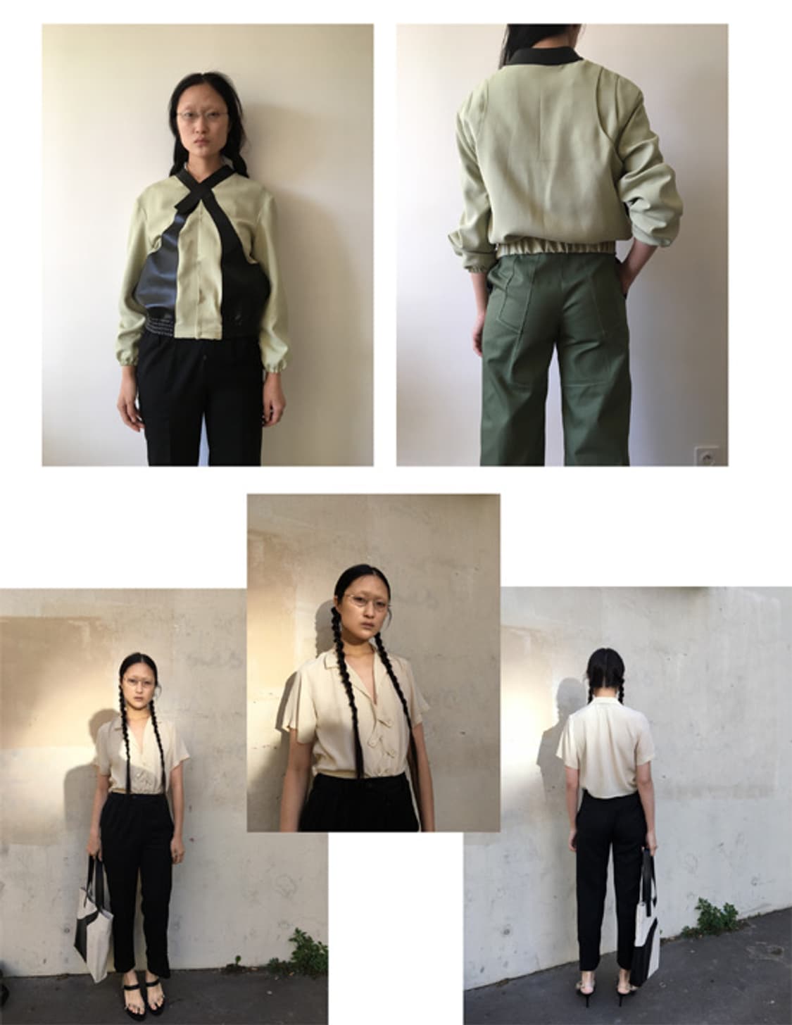 VEJAS LEATHER/COTTON BOMBER 상품이미지3