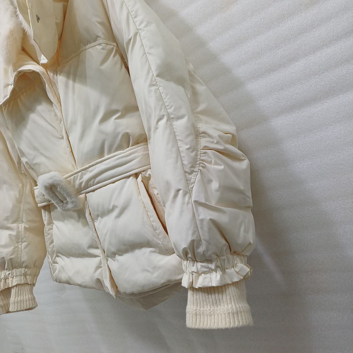 한섬 오즈세컨 밍크카라 구스 다운 숏 패딩 여성 XS S 훌륭 사랑봉봉 상품이미지5