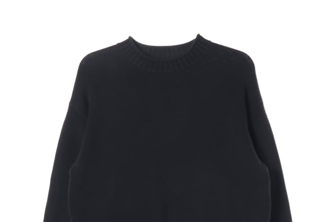 ZARA 블랙 라운드넥 크루넥 니트 L 상품이미지3