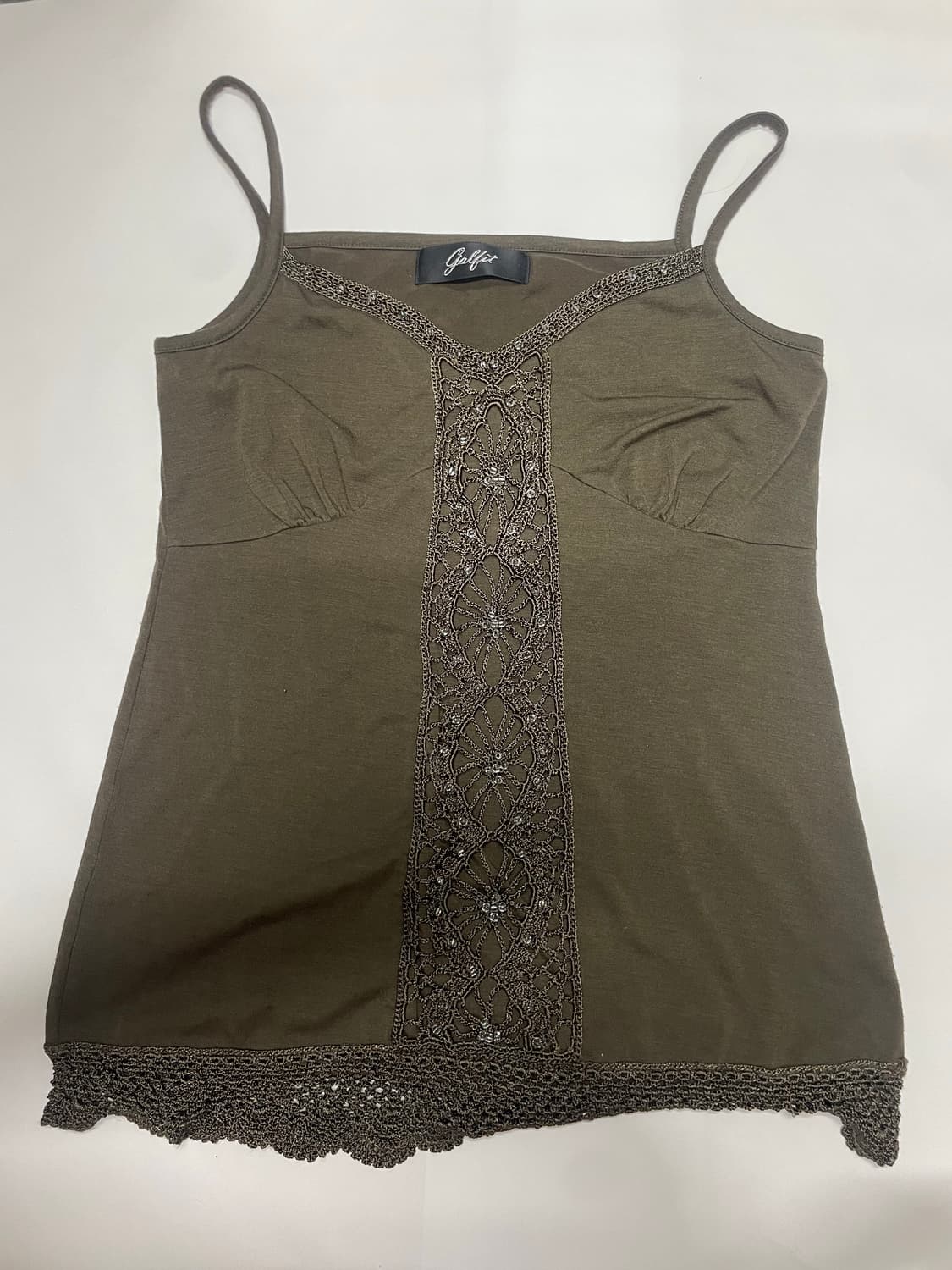 빈티지 카키 페어리 슬리브리스  상품이미지1