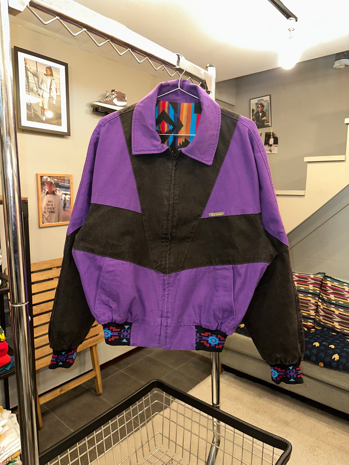 90’s American Aztec reversible jacket  상품이미지8