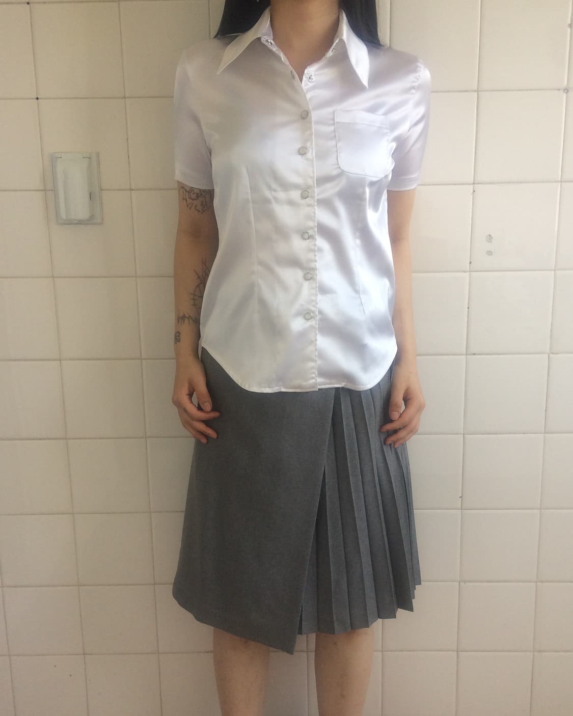 Glossy sliver mood shirt 상품이미지5