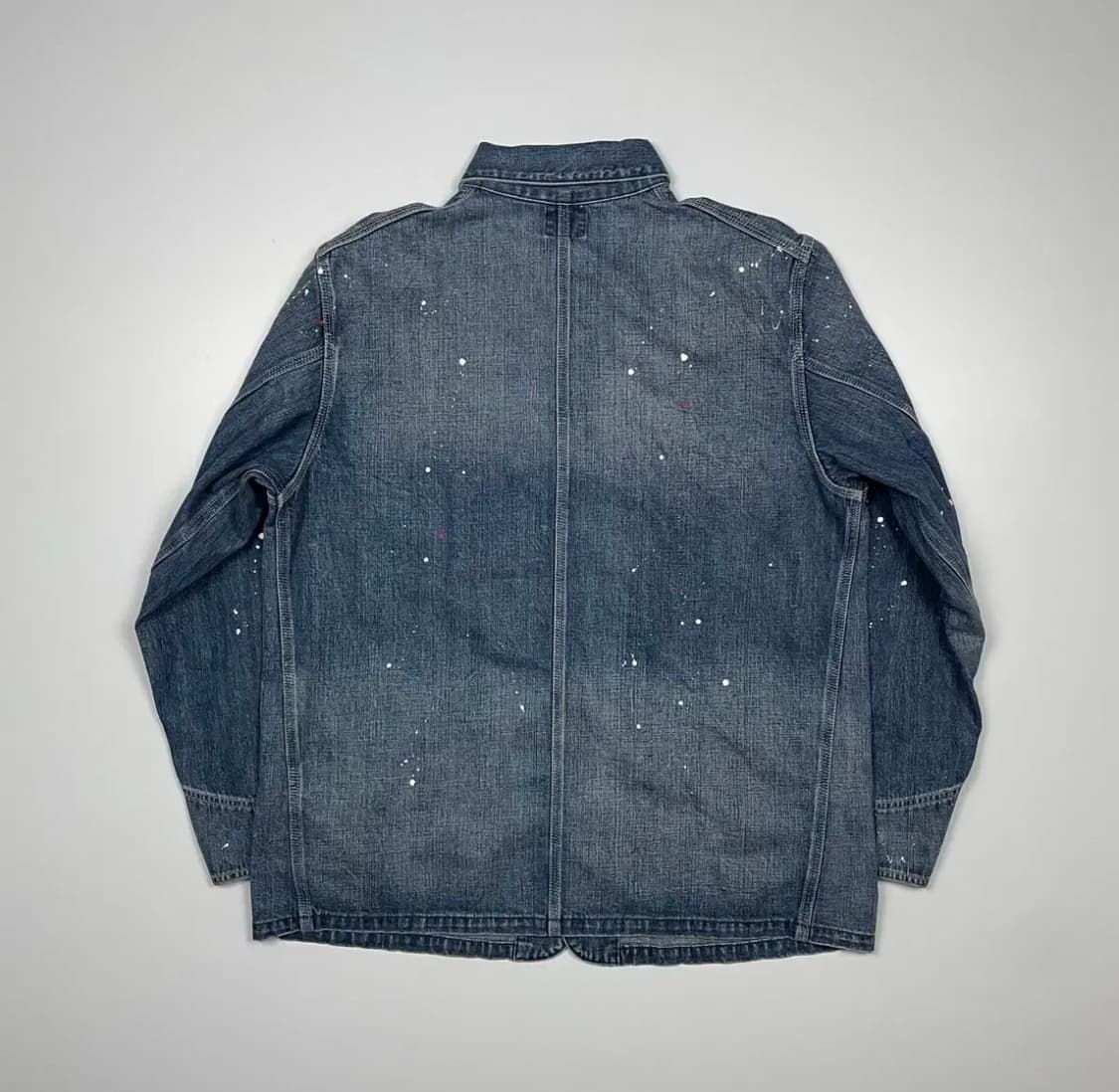 리 재팬 페인팅 데님 커버올 자켓 상품이미지2