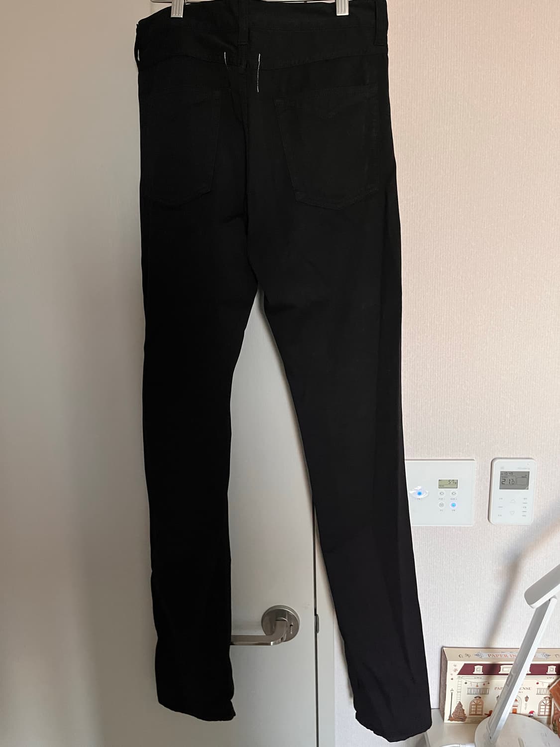 [30] 솔로이스트 블랙 코튼 팬츠 상품이미지2