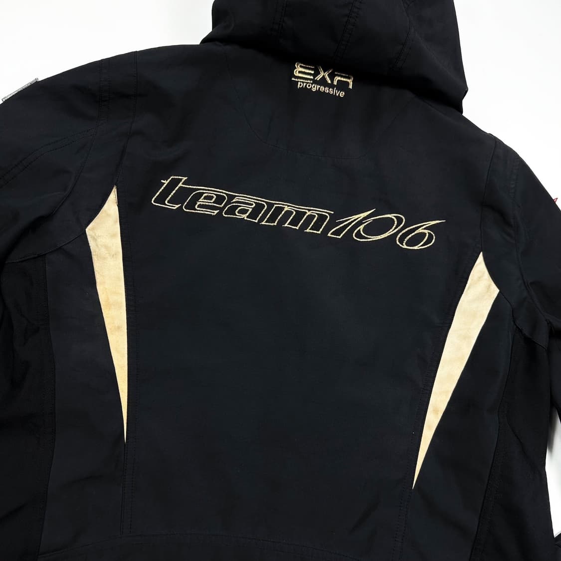 EXR 블랙 패치 레이싱 바람막이 자켓 (실측 L) 상품이미지5