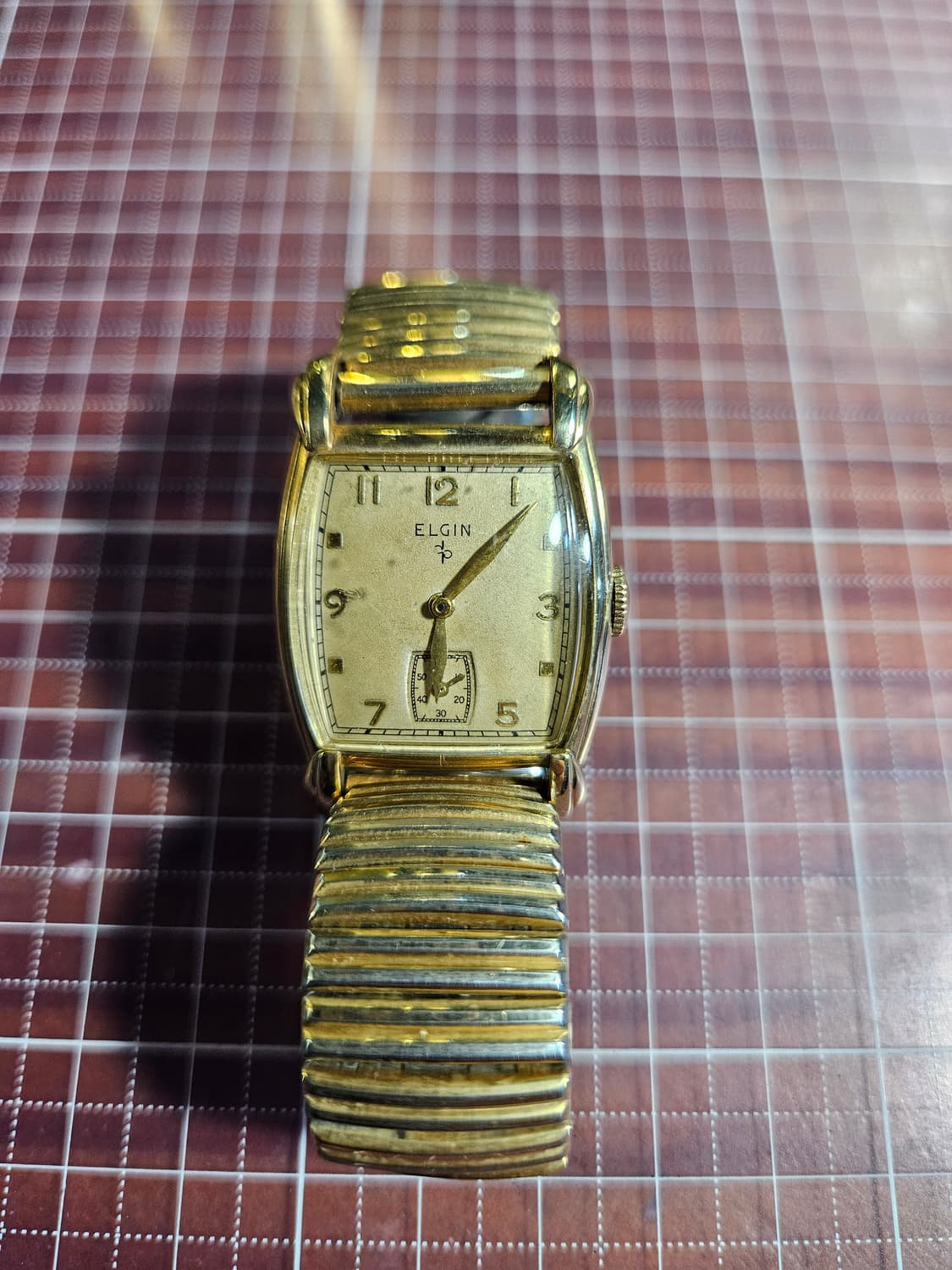 엘진 빈티지 수동 듀라파워(1950) 핸드와인딩 금장 시계 상품이미지3