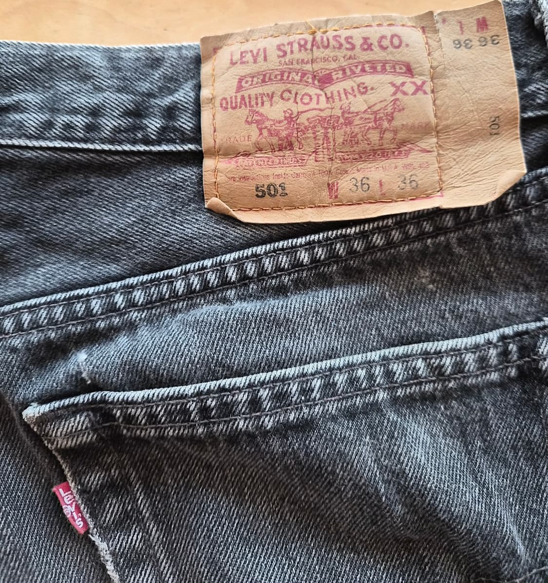 빈티지 USA 리바이스 501 데님 팬츠 W36 L36 상품이미지6