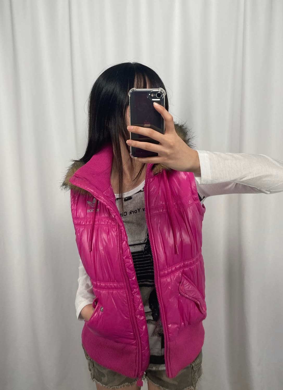 아디다스 핑크 패딩 베스트 상품이미지4