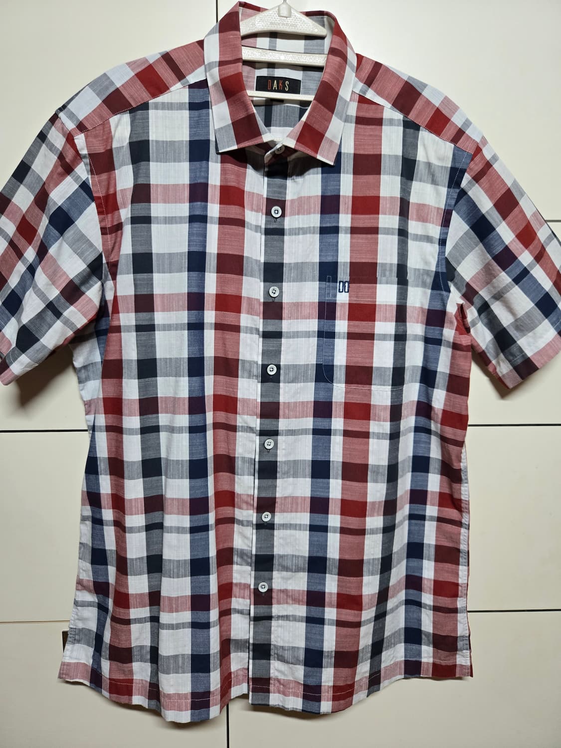 닥스 남성 체크 반팔셔츠(105사이즈) 상품이미지2