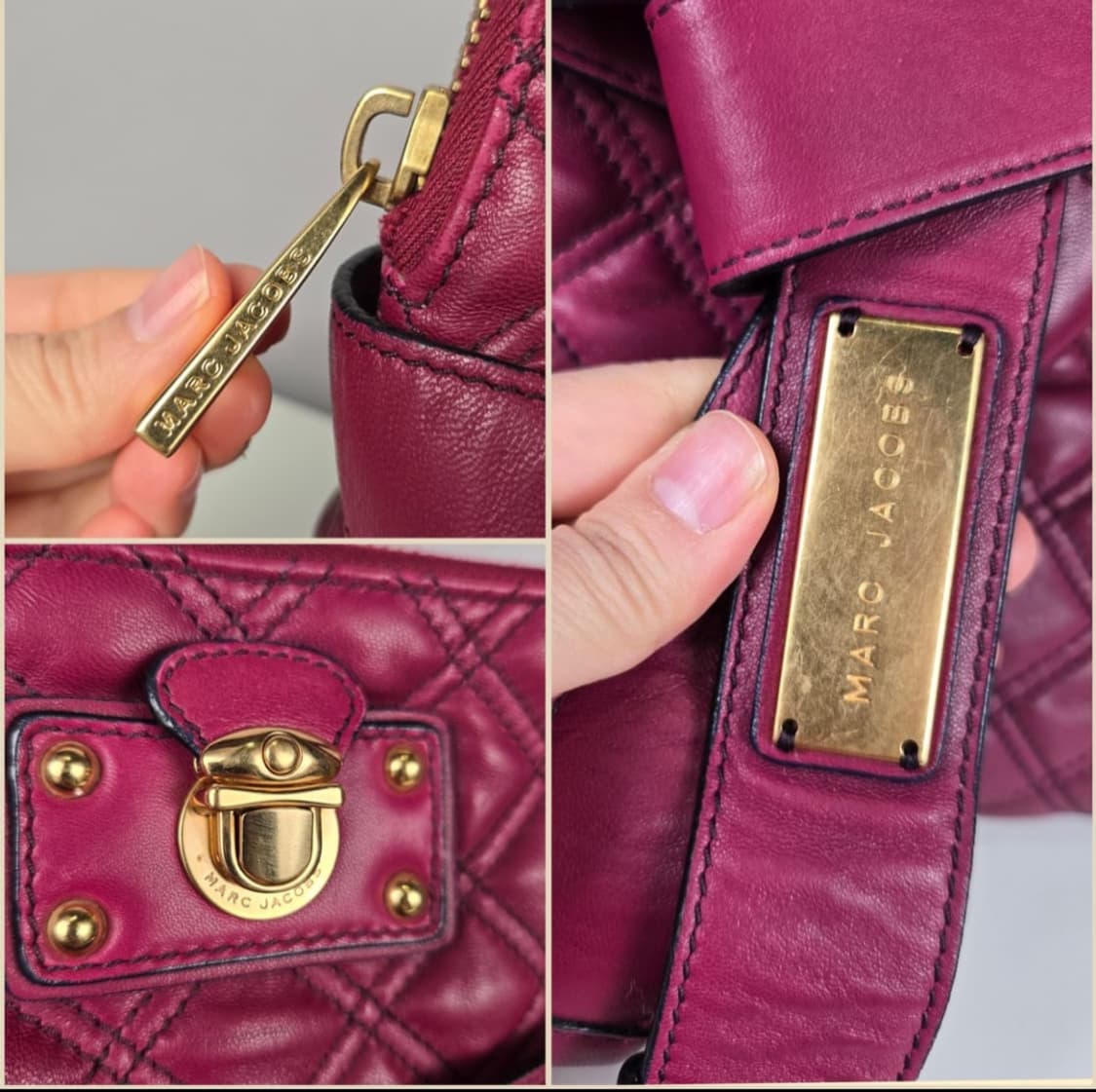 마크제이콥스 브루나 퀼팅 레더 램스킨 토트백 가방 정품 Bruna bag 상품이미지5
