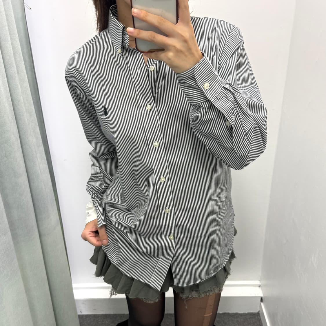 폴로 블랙 스트라이프 클래식핏 셔츠 상품이미지3