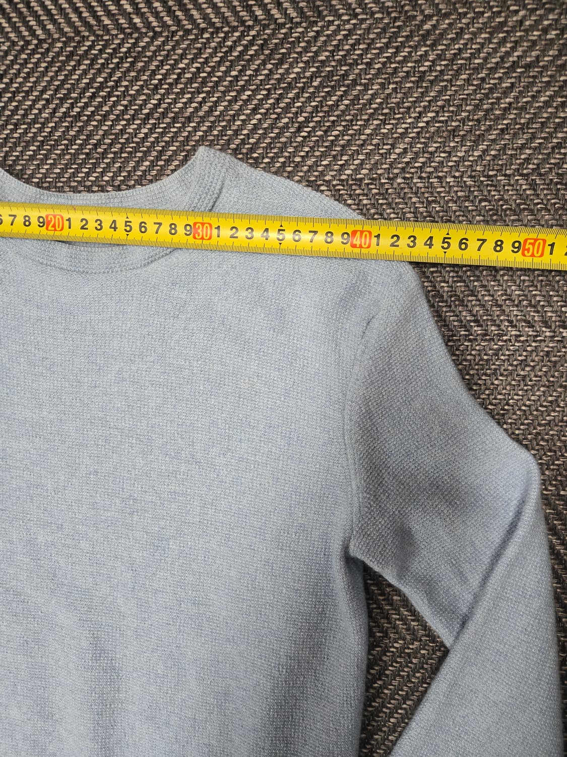 한섬 SJSJ 니트티 하늘색 모100%니트티 상품이미지4