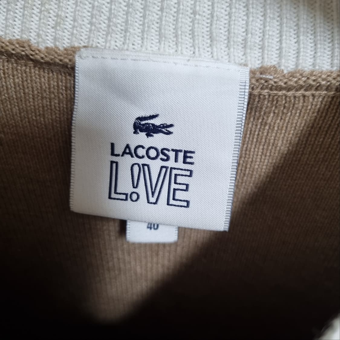 라코스테 브라운 니트 긴팔티 상품이미지3