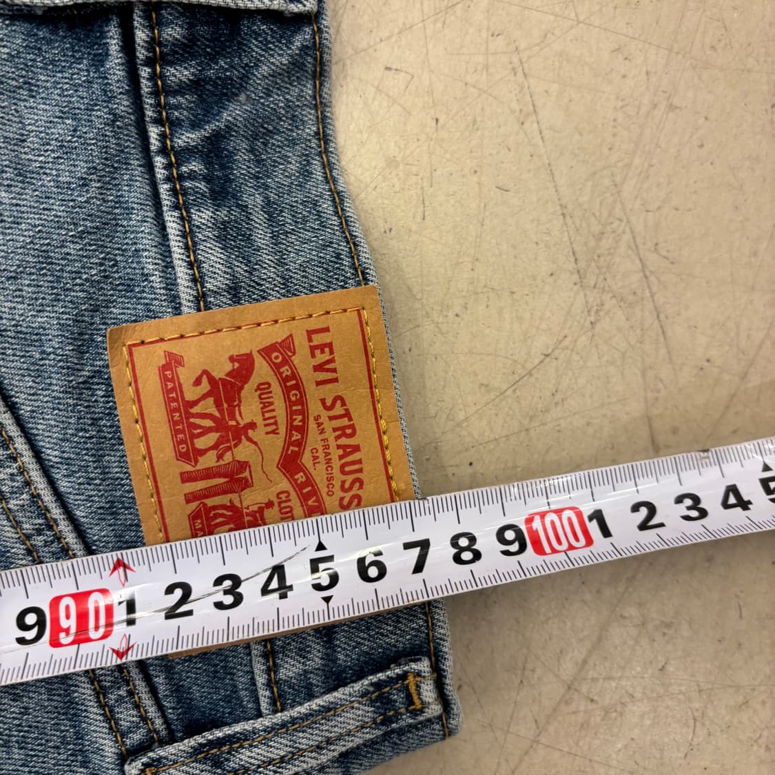 리바이스 하이웨스트 플레어 데님 팬츠 상품이미지5