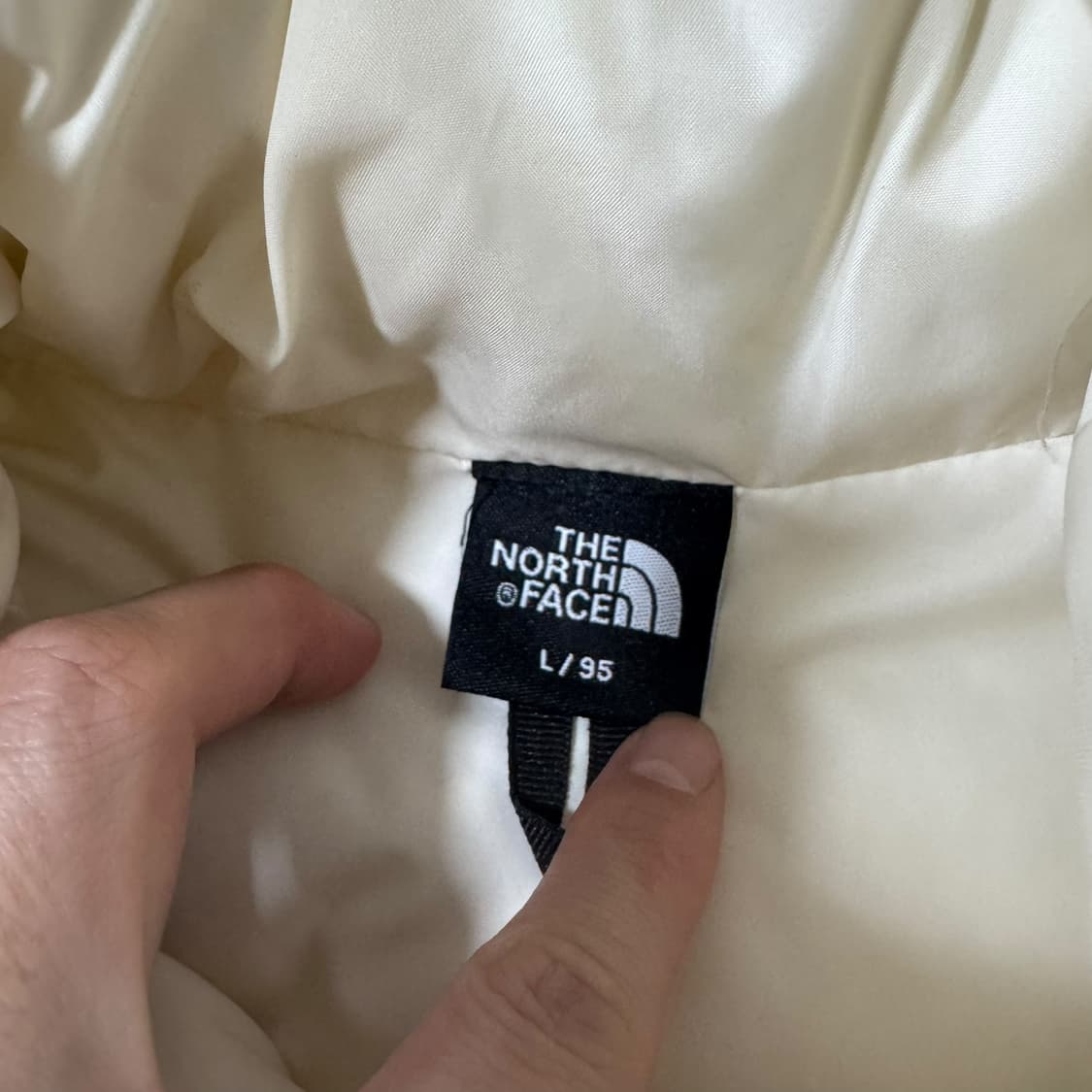 우먼 노스페이스 아이보리 패딩 상품이미지5