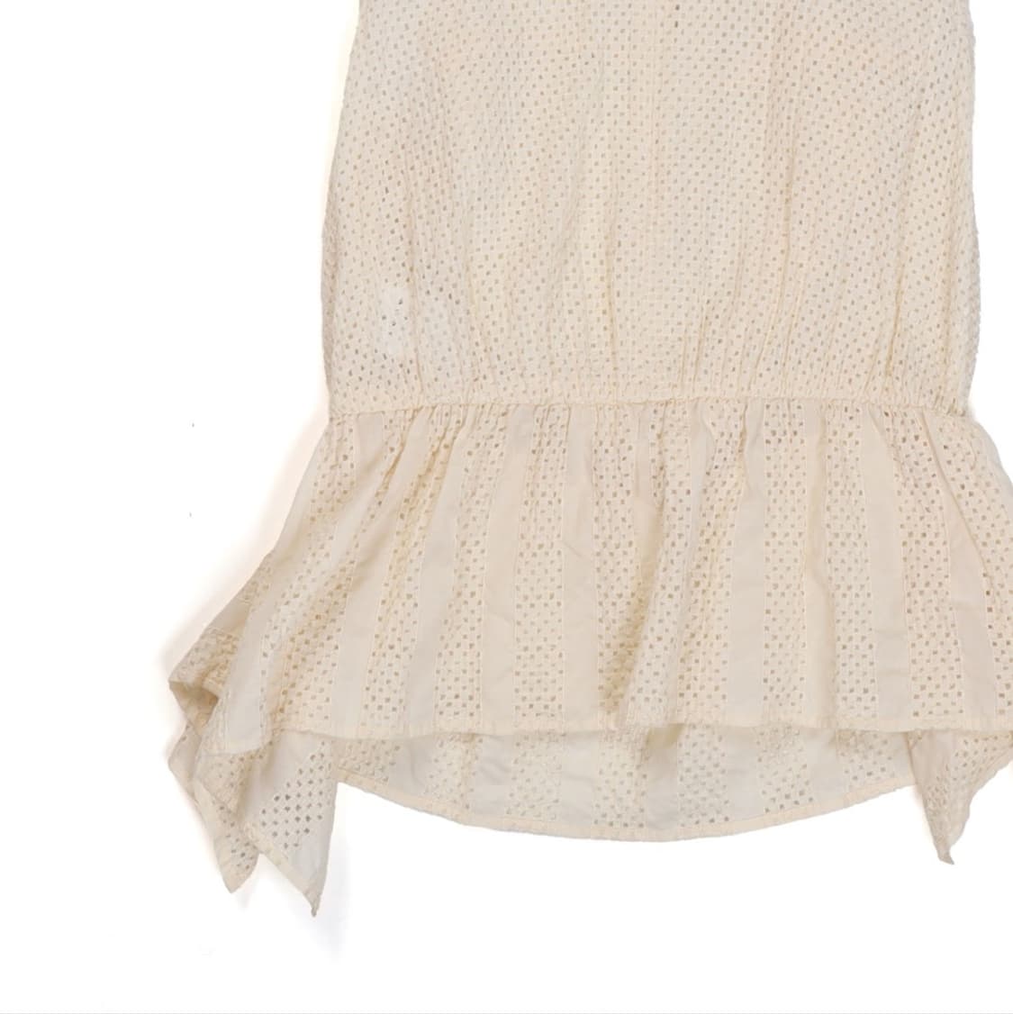 랑방 Lanvin Eyelet Lace Sleeveless Blouse 상품이미지5