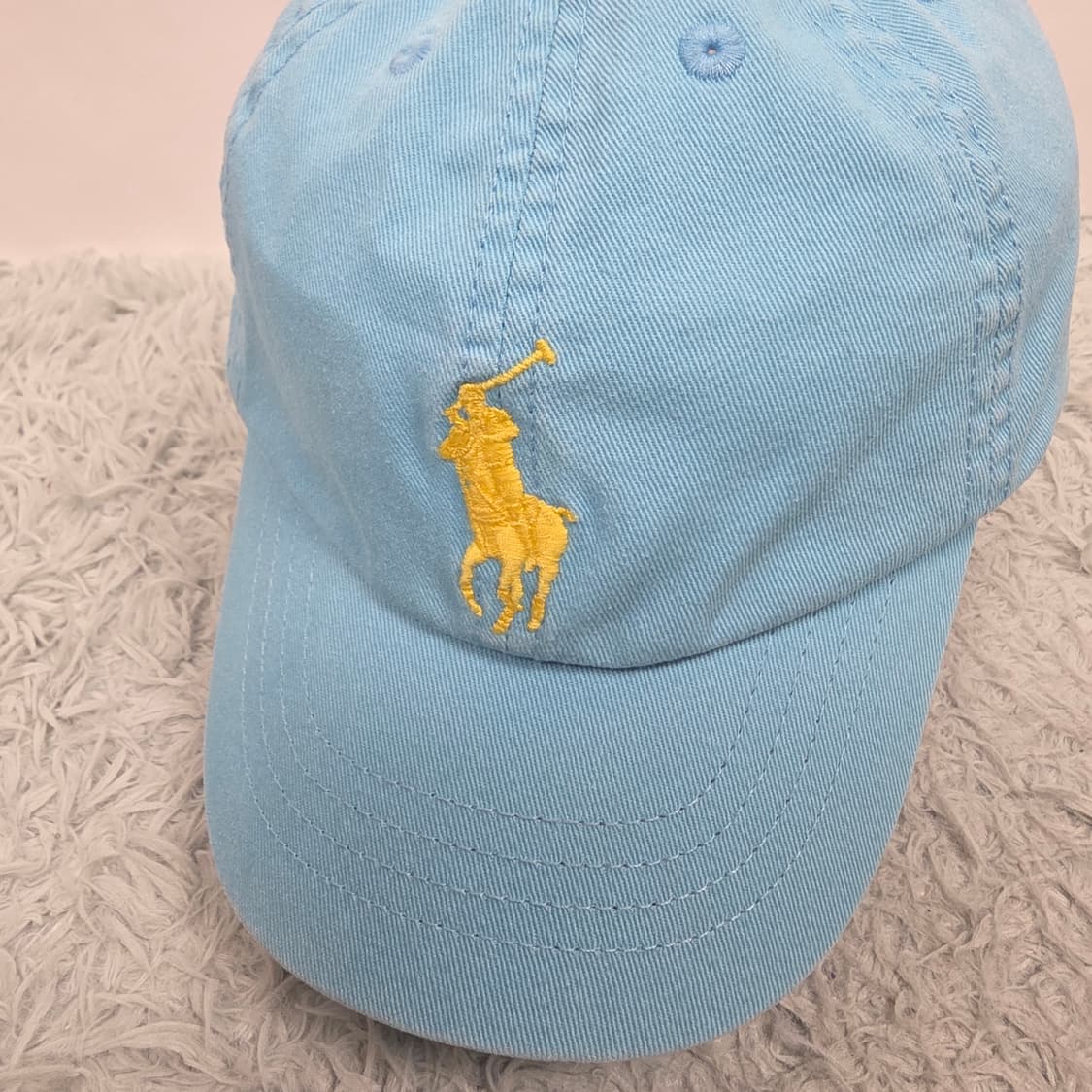 폴로랄프로렌 키즈 피그먼트 빅포니 볼캡 라이트블루 4-7 (53cm) 상품이미지7