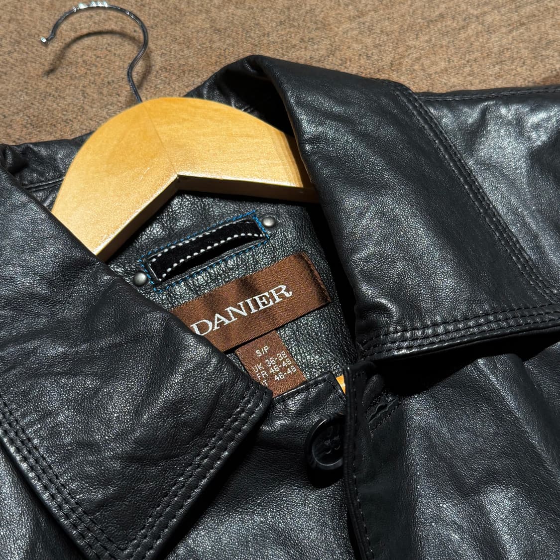 캐나다 데니어 램스킨 레더 카 코트 95~100 양가죽 자켓 상품이미지2