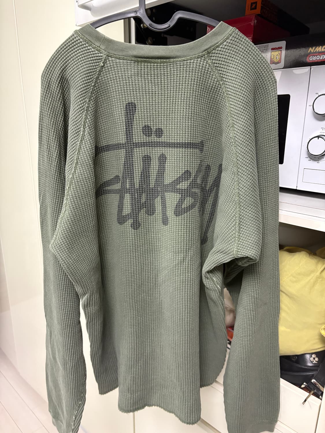 스투시 래글런 써머 롱슬리브 카키 L 상품이미지4