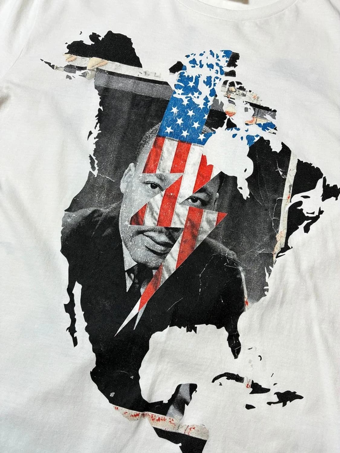 닐바렛 마틴 루터 킹 그래픽 크루넥 반팔 티셔츠 PN9058 상품이미지3