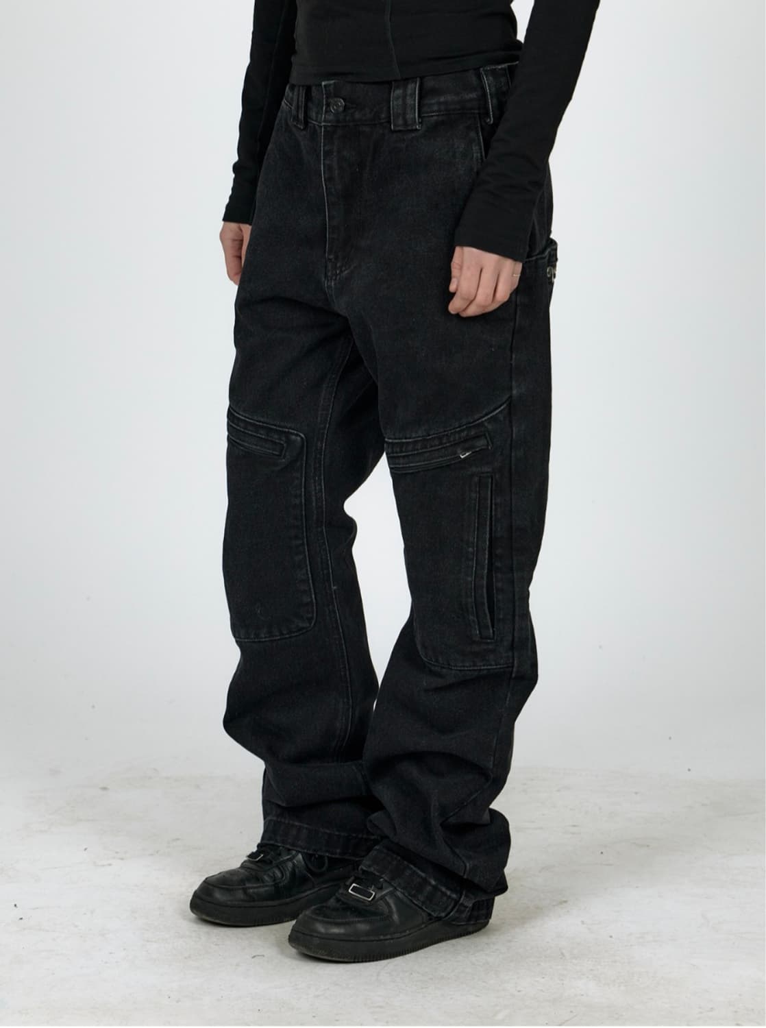 리빌드 포켓 팬츠 (BLACK) M사이즈 상품이미지1