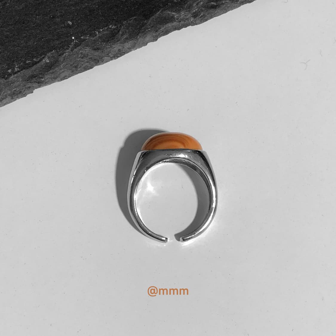 (Unisex) 머드원석 스톤 반지 오픈링 상품이미지3