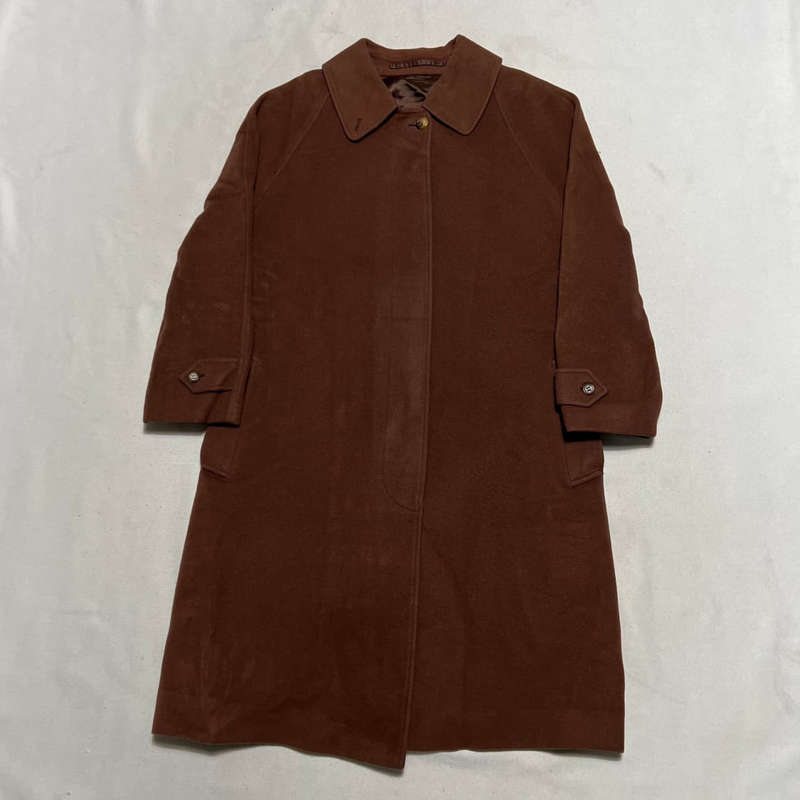 M 버버리 브라운 울 코트 상품이미지2