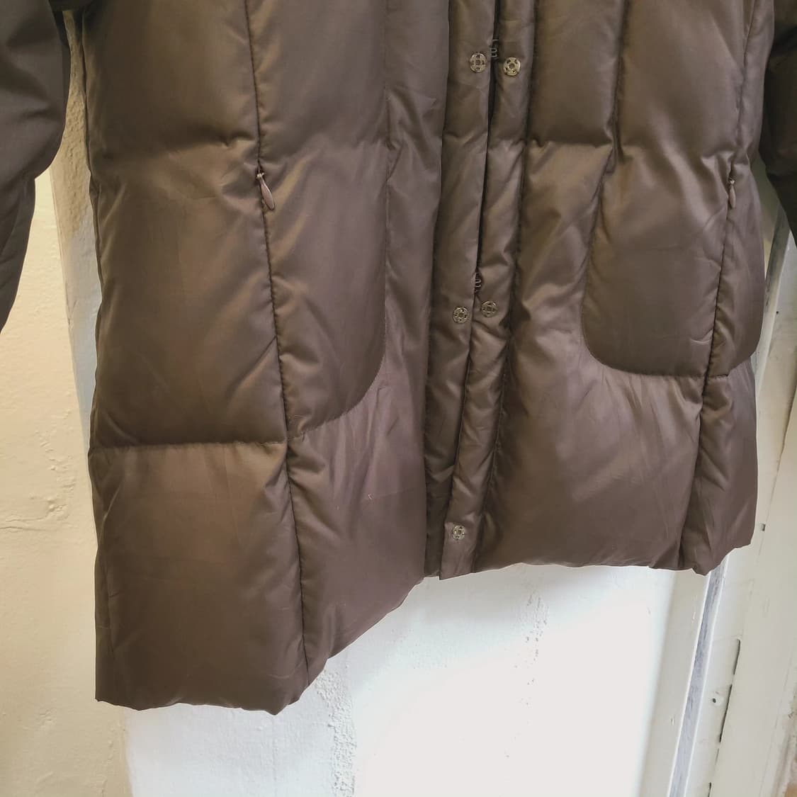 Cojana 초코브라운 덕다운 하프패딩 상품이미지4