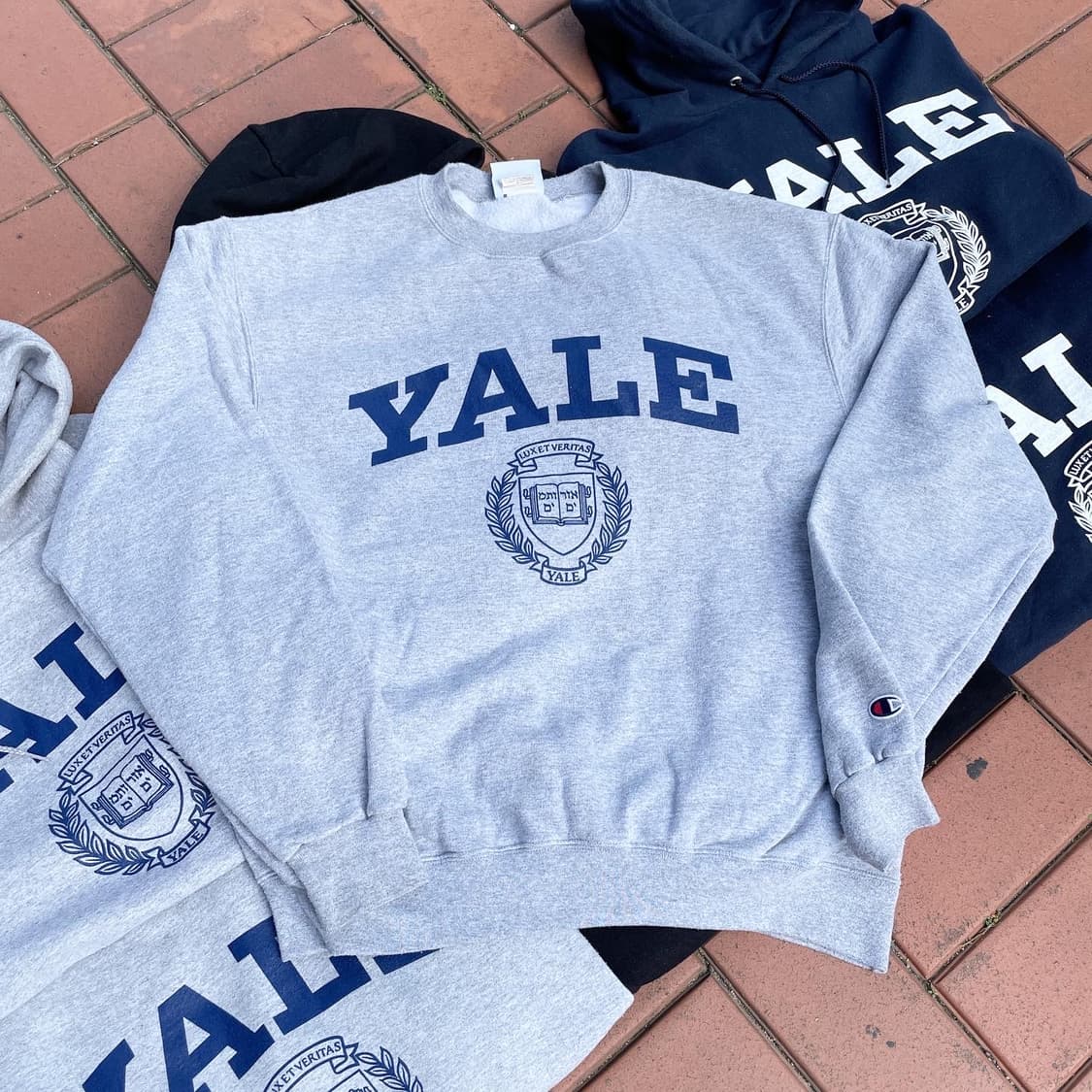 챔피언 YALE 프린팅 후드&스웻셔츠 상품이미지2