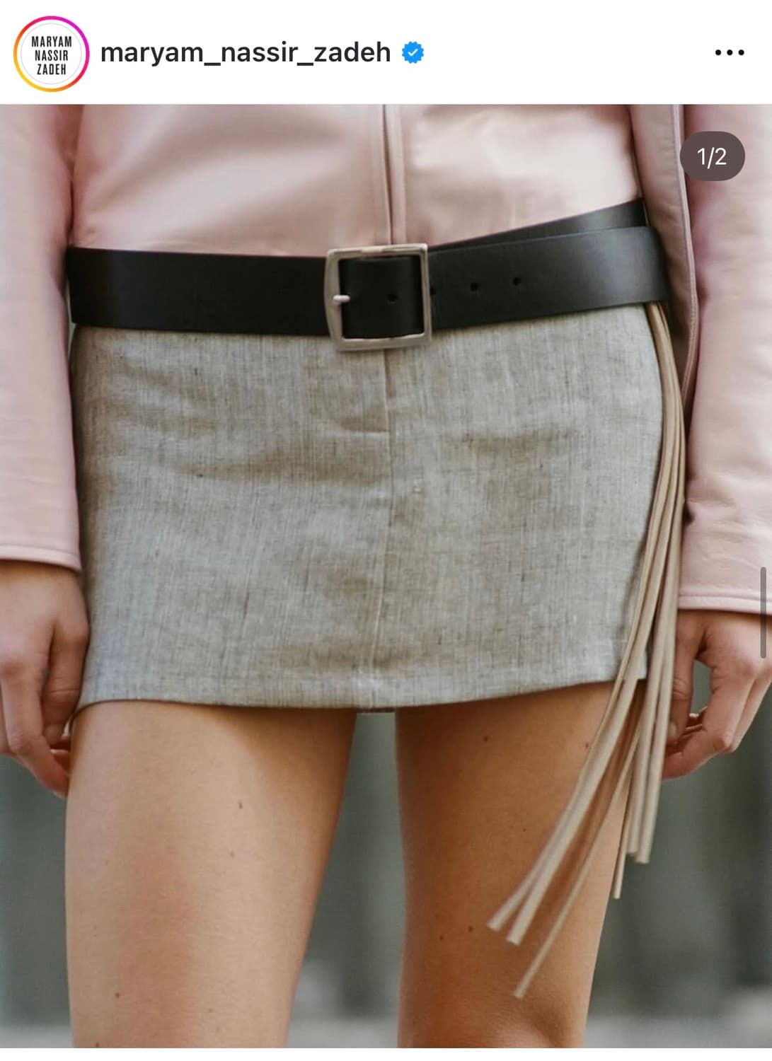 Maryam nassir zadeh 가죽 벨트 새상품 상품이미지1