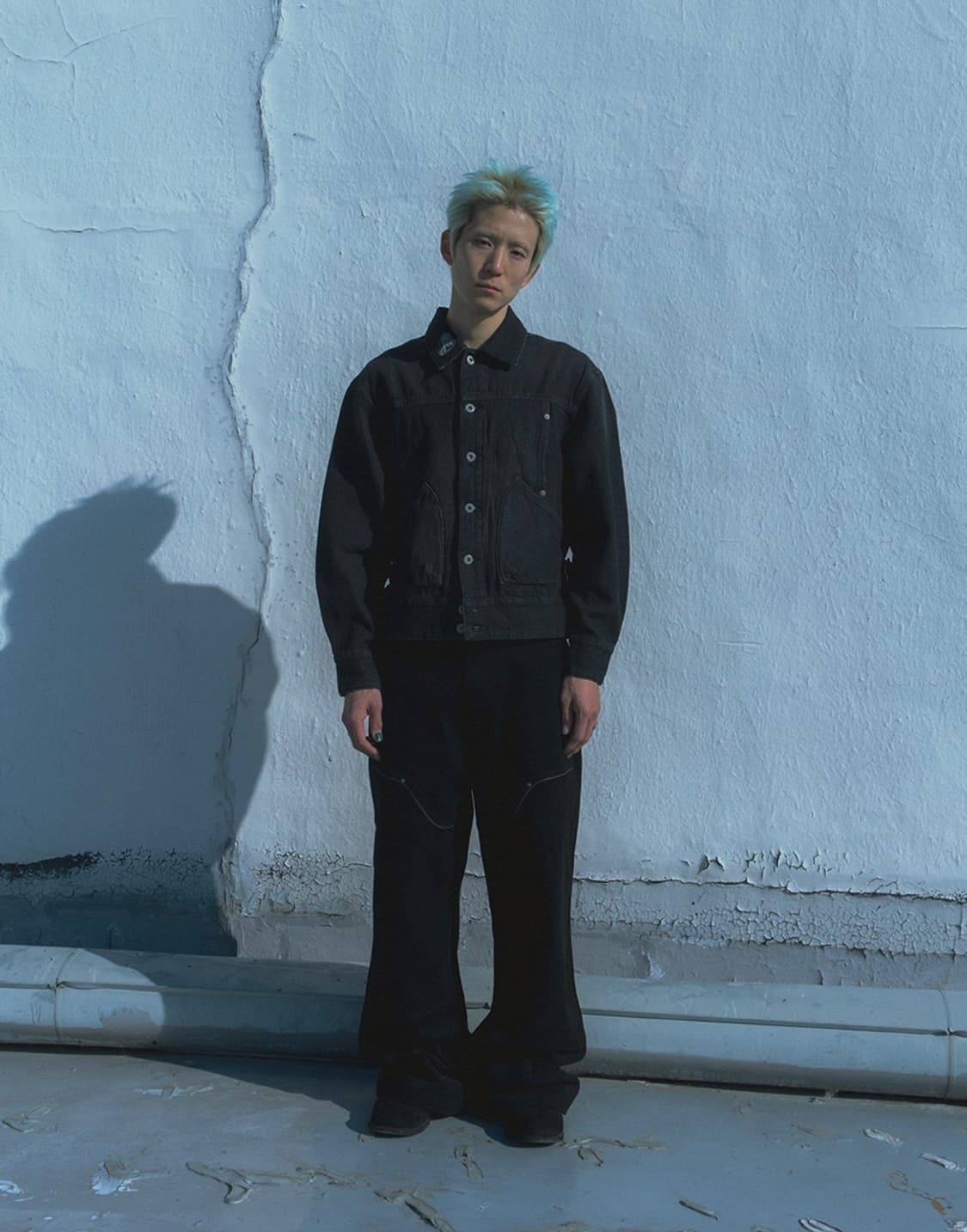 카락터 웨스턴 흑청 자켓 상품이미지5