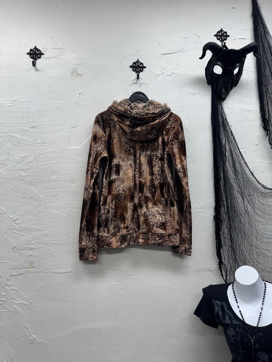 Tornado mart 00s archive leopard velour  상품이미지6