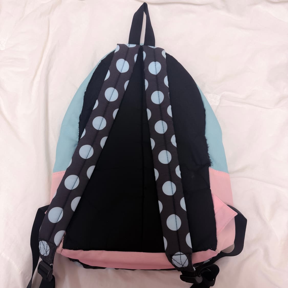일본 빈티지 도트 스트라이프 솜사탕 백팩 상품이미지2