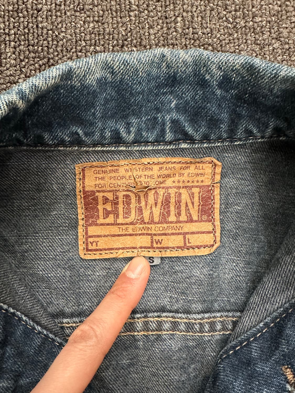 L)EDWIN 빈티지 여성 데님 자켓 상품이미지4