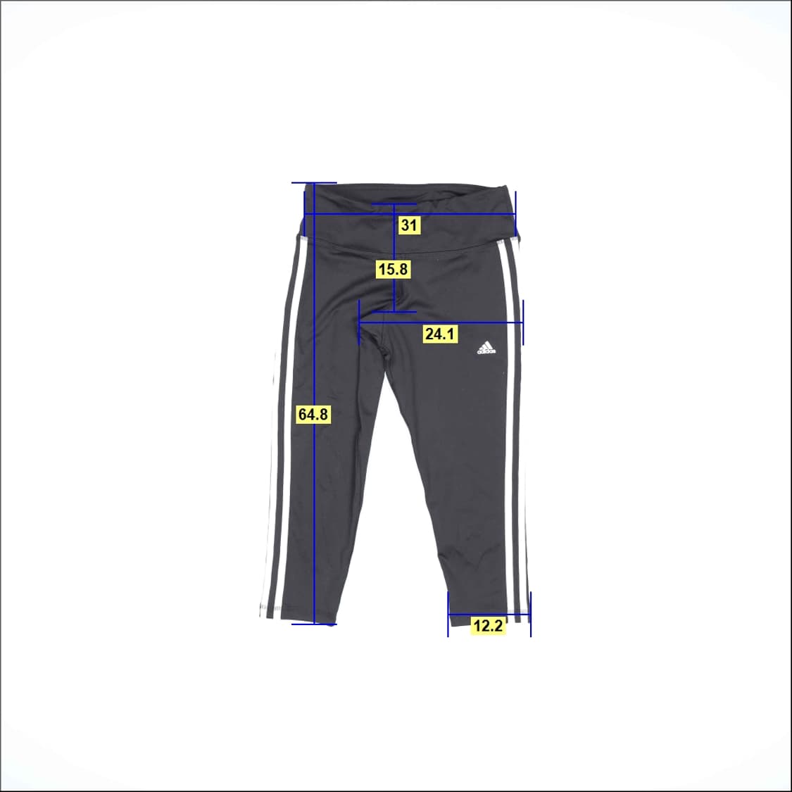 [85] 아디다스 여성 삼선 7부레깅스 1205HR2 상품이미지8