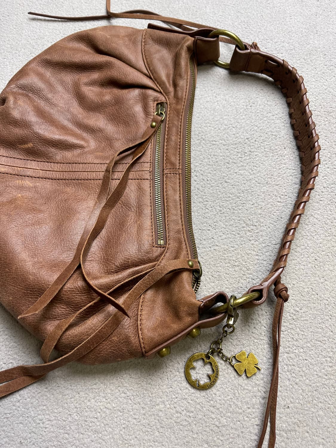 LUCKY BRAND 빈티지 양가죽 가방- 숄더백 상품이미지9