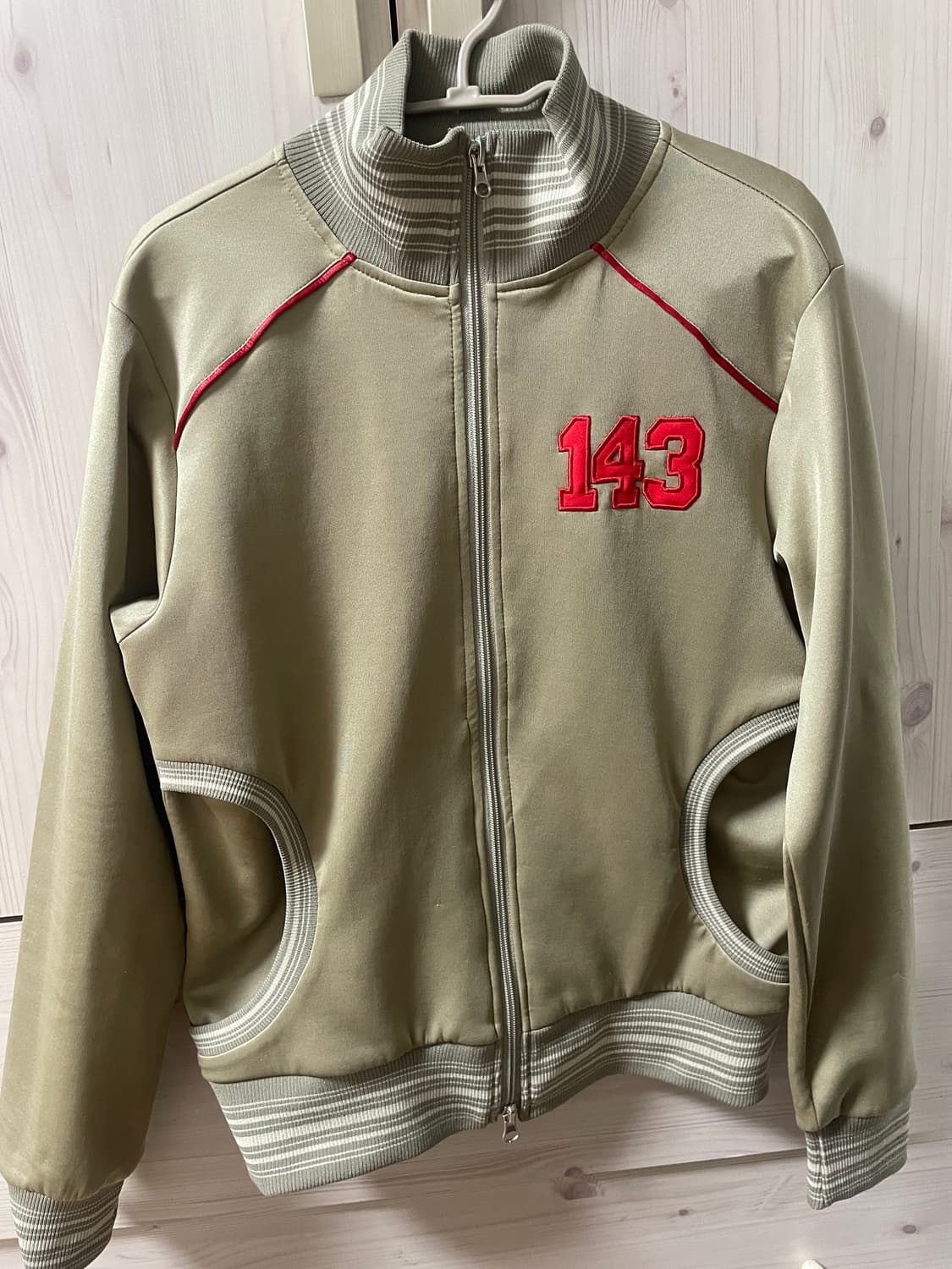 스컬프터 Stripe Track Zip-Up Beige 상품이미지3