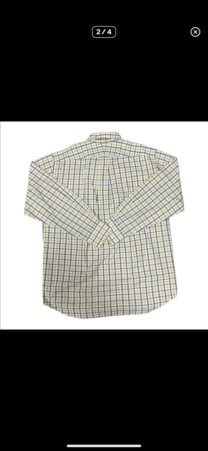(바배) MGEGOR 옐로우 체크 셔츠 상품이미지2