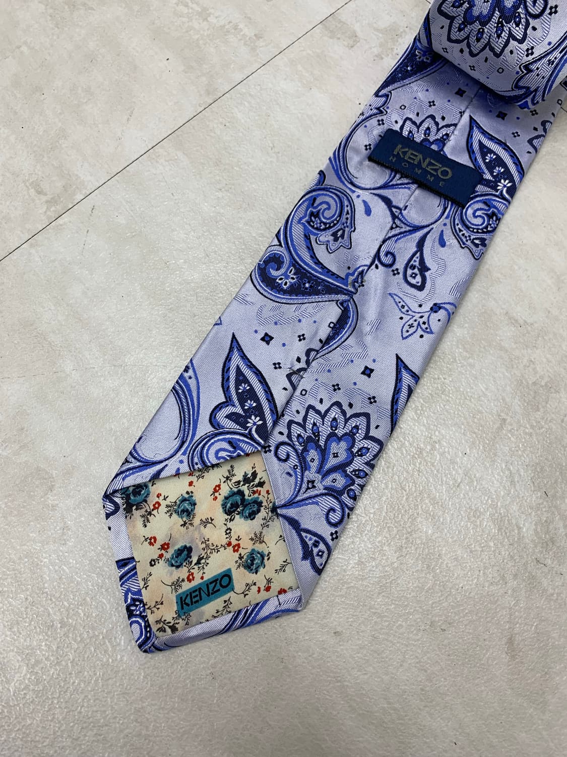 겐조 블루 플라이 패턴 넥타이 #287 상품이미지3