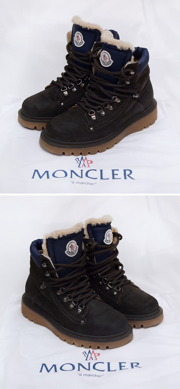 몽클레어 이지드 양모 시어링 가죽 방한부츠 (39 / 250-255) 상품이미지2