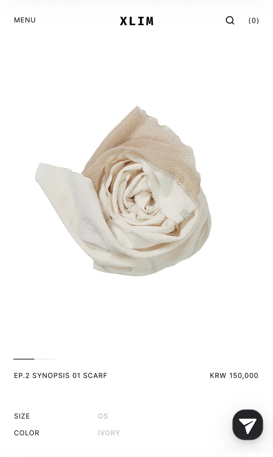 Xlim Ep.2 스카프 아이보리 상품이미지1
