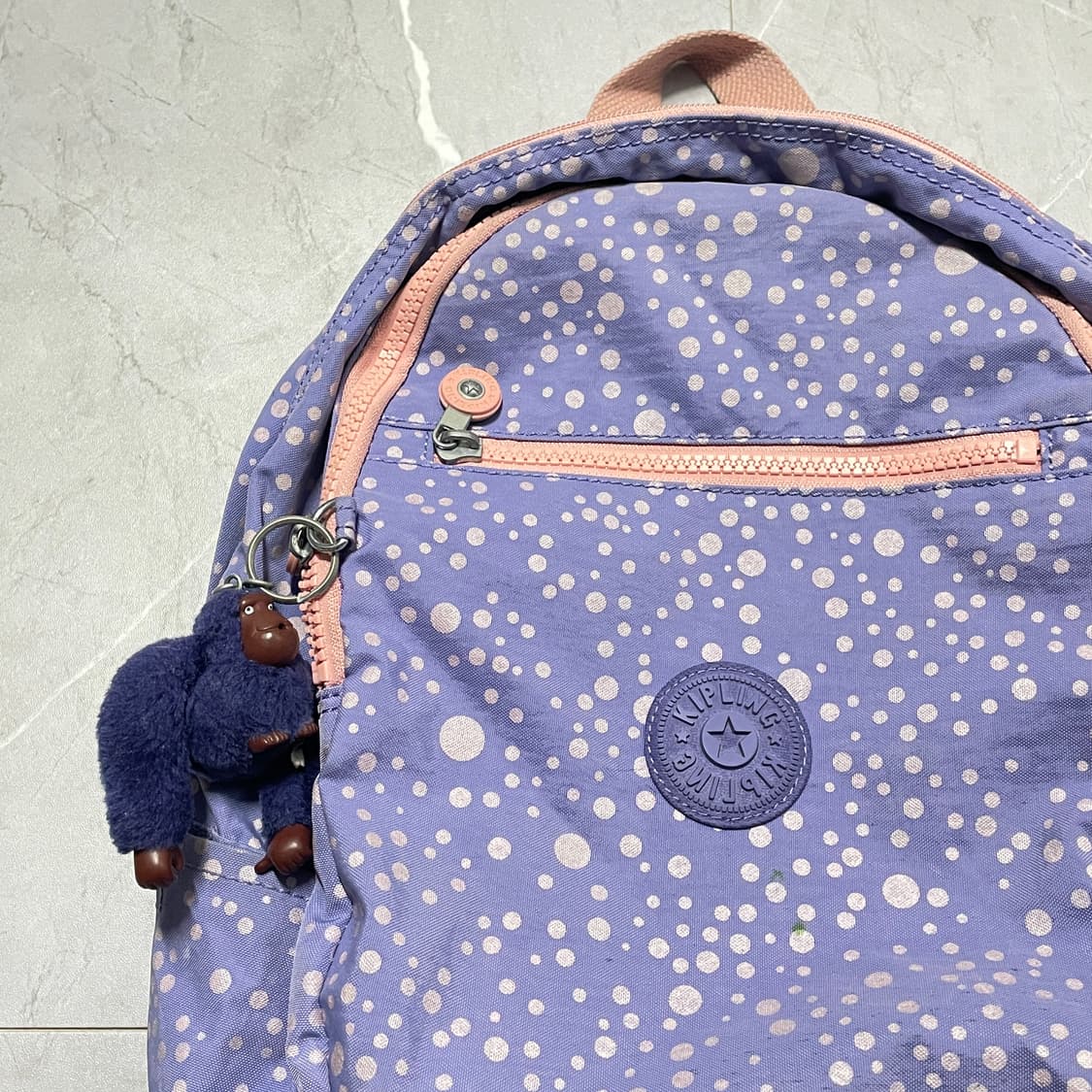 팔로워 특가 키플링 라벤더 퍼플 도트 백팩 가방  상품이미지3