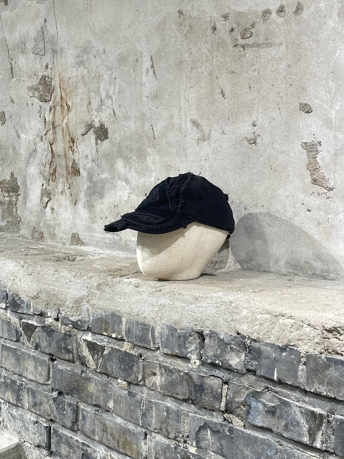 디젤 블랙 C-오비 디스트레스 볼캡 상품이미지2