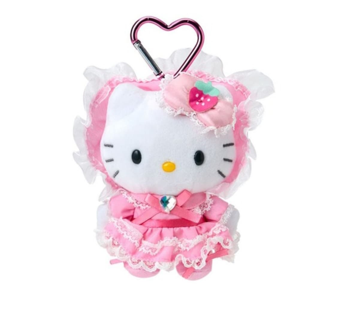 산리오 로리타 키티 키링/프릴 공주 마스코트 헬로키티 키링 상품이미지1