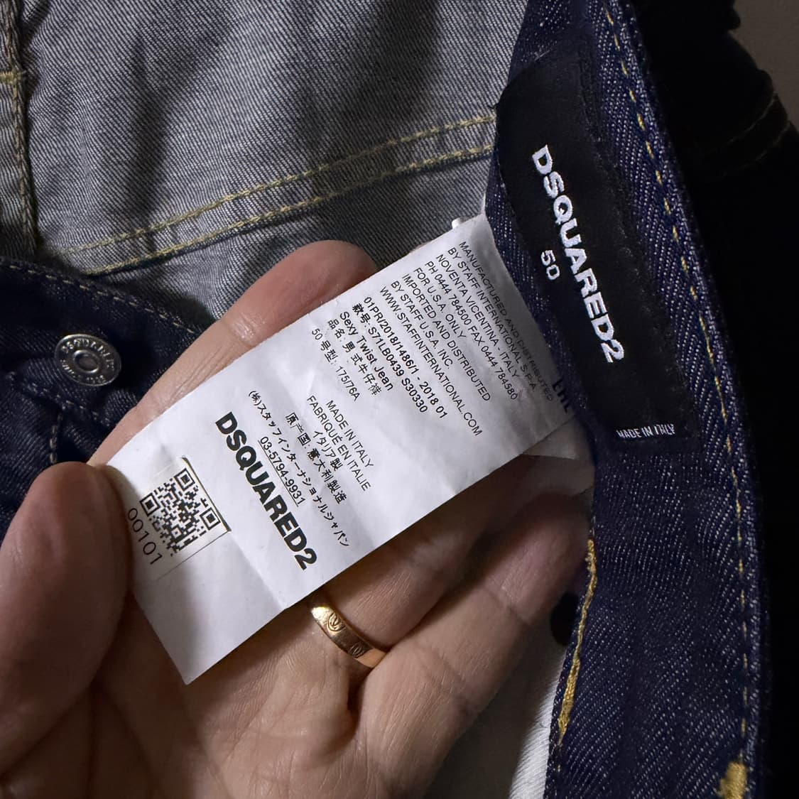 디스퀘어드2 섹시트위스트 데님진 50(남성 34정도) 상품이미지7