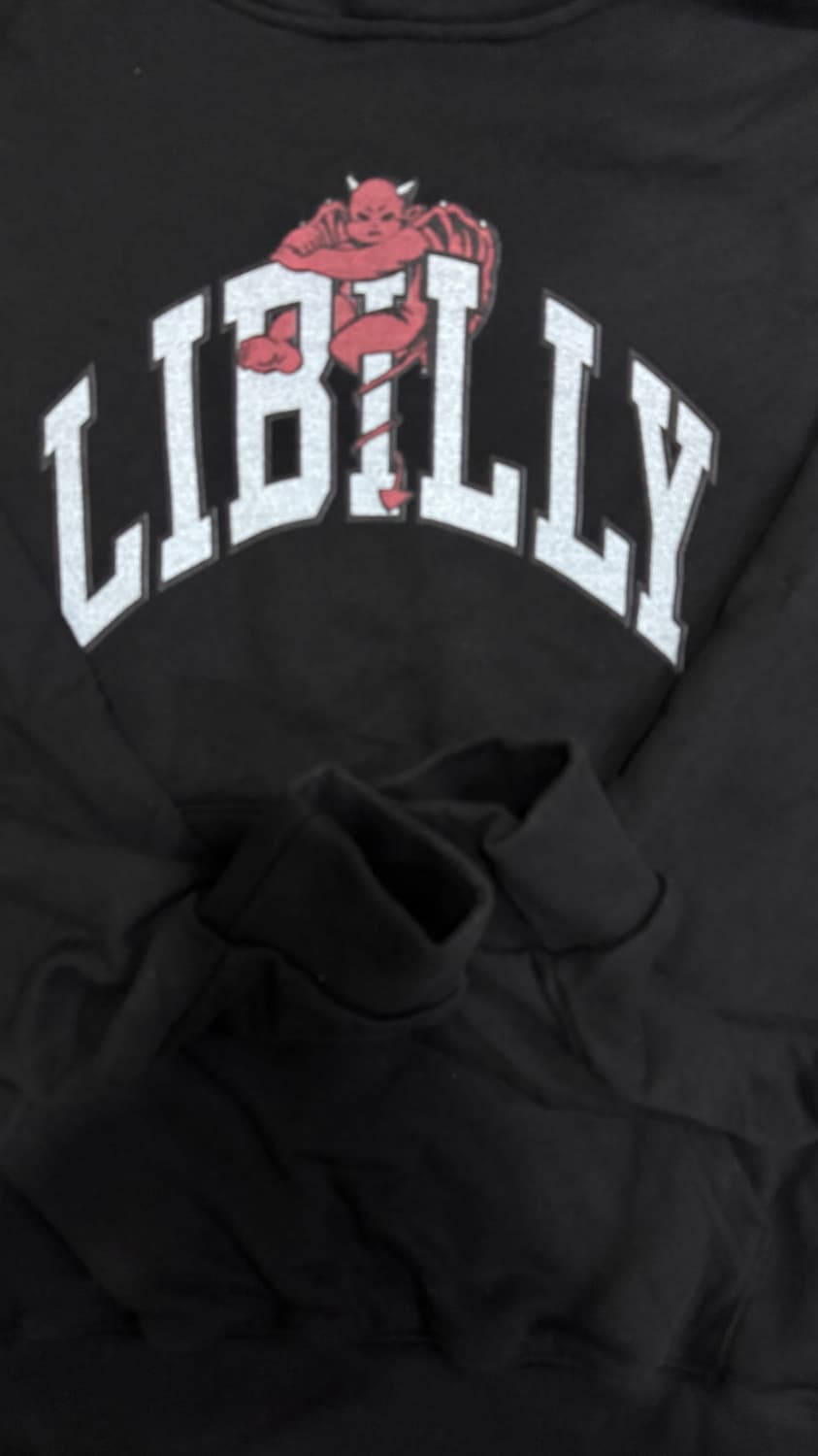 창모 Libilly 리빌리 검정 후드티 상품이미지3