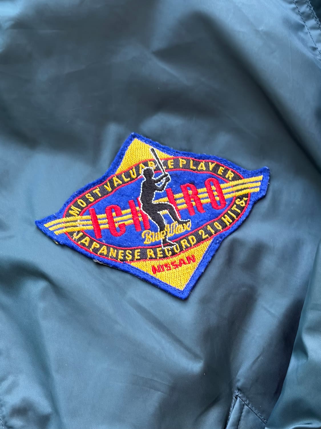 이치로 210 안타 기념 닛산 MA-1 봄버 자켓 100 상품이미지4